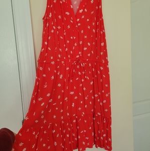 Bright summer dress with floral print- GAP size M